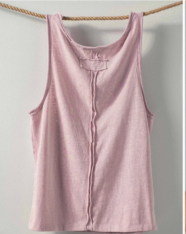 Pigment Dyed Basic Tank- Rose'